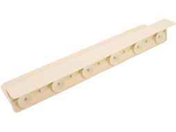 Protetor De Pia Bege Com Ventosa Silicone Anti Respingos, Instalação Rápida E Base Antiderrapante, 46cm, Ideal Para