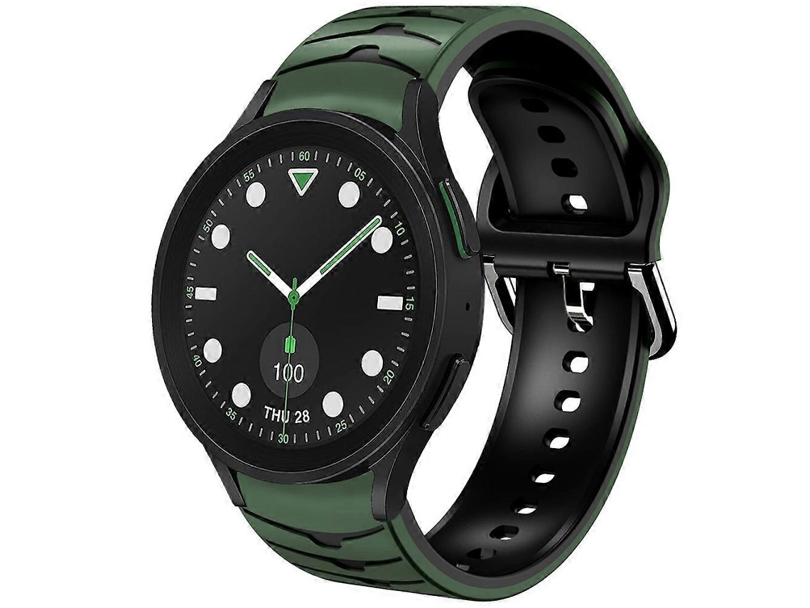 Pulseira De Relógio De Silicone Com Textura Curva