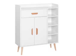 Armário Particle Board Cor Branco 80x29,5x96 cm Homcom