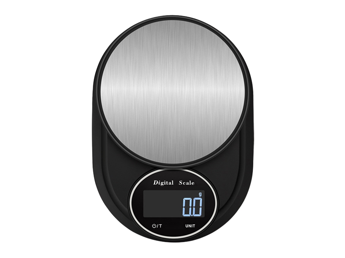 Balança de Cozinha Digital Sofisticada, com Base Antiderrapante para Pesagem Precisa, Aço Inoxidável Premium Resistente a Impress AQUAFORGE