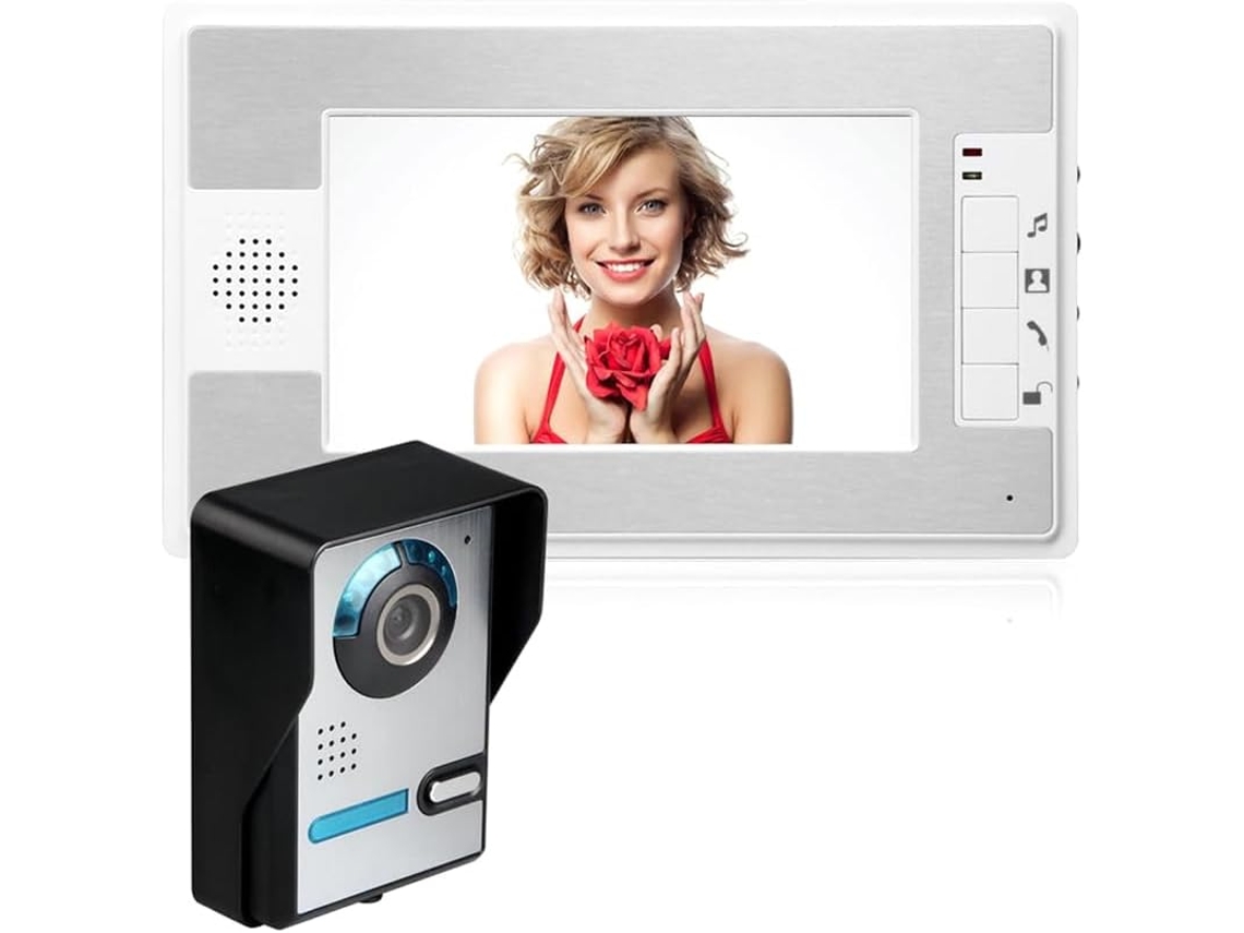 Sistema De Interfone Com Vídeo Para Porta, Monitor Hd De 7 Polegadas