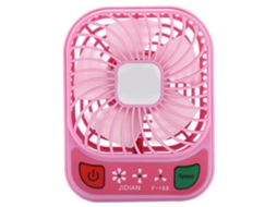 Ventilador Usb Compacto E Recarregável Com Luz Led, Marca Laxiscreed