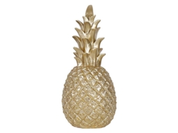 Adorno de abacaxi LINJOU moderno estilo nórdico, dourado, S