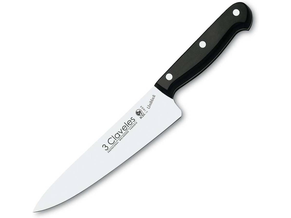 Faca de Cozinha 3 CLAVELES (Aço Inox - 18 cm - 7'')