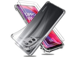 Película de Ecrã Antiqueda Duas Protetoras para Oppo A54 5G/A74 5G HONGWE. Transparente