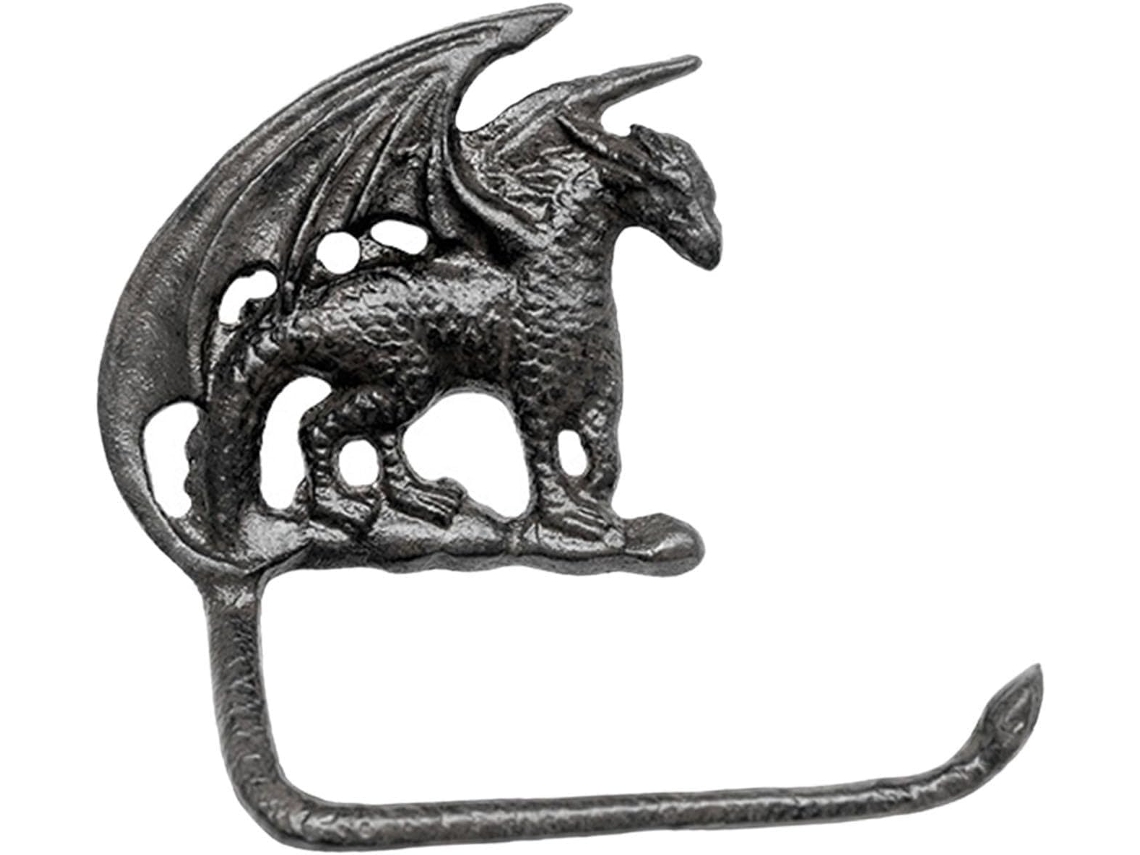 Suporte De Parede Para Toalha Mão Com Figura Dragão Gralara, Em Ferro, Para Cozinha E Banheiro, Estilo A