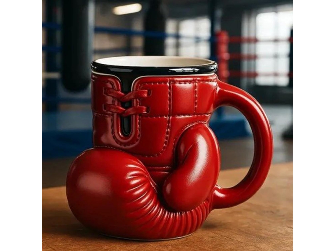 Caneca Luva De Boxe, Beba Como Um Lutador, De Café 3d Divertida Em Formato De 350ml, Esportiva Vermelha