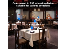 Sistema De Pager Sem Fio 500m Para Restaurantes E Lojas