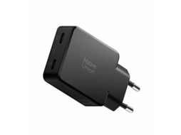 Carregador NATIVE UNION com duas portas USB-C 65W Power Delivery
