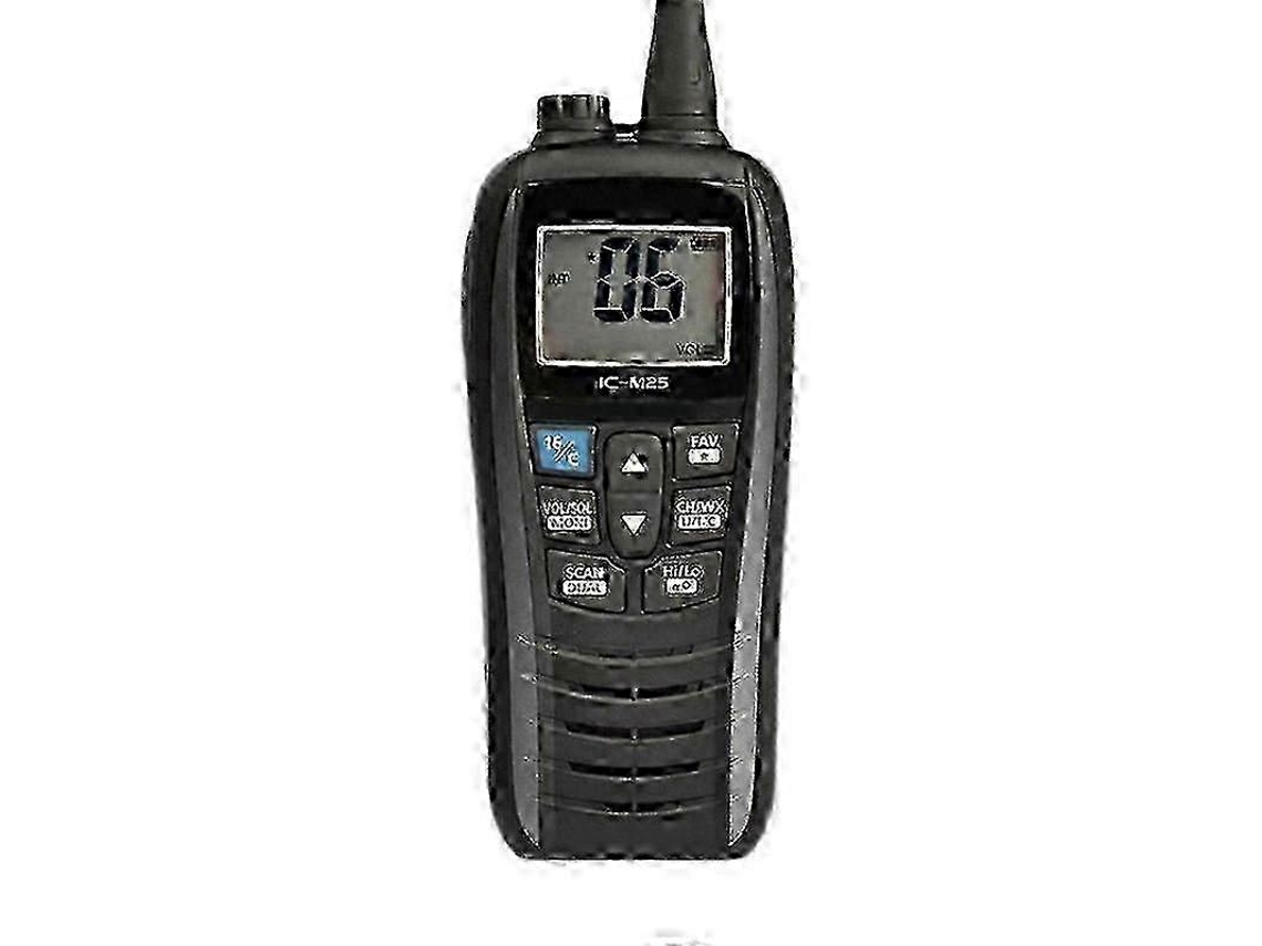 Rádio Vhf Marítimo Ic-m25 À Prova D'água, Flutua Na Água, -preto--fa--aquaforge