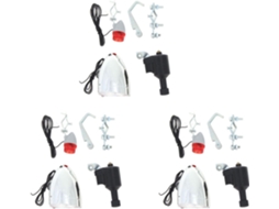 3x Acessórios para Dínamo de Fricção Leve para Bicicleta Motorizada, Farol Dianteiro e Luz Traseira 6v 3w SFUSHOS