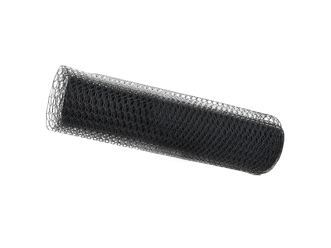 Conjunto 1 Cerca Hexagonal Vidaxl Cinzento Pvc (0,8 X 50 M)