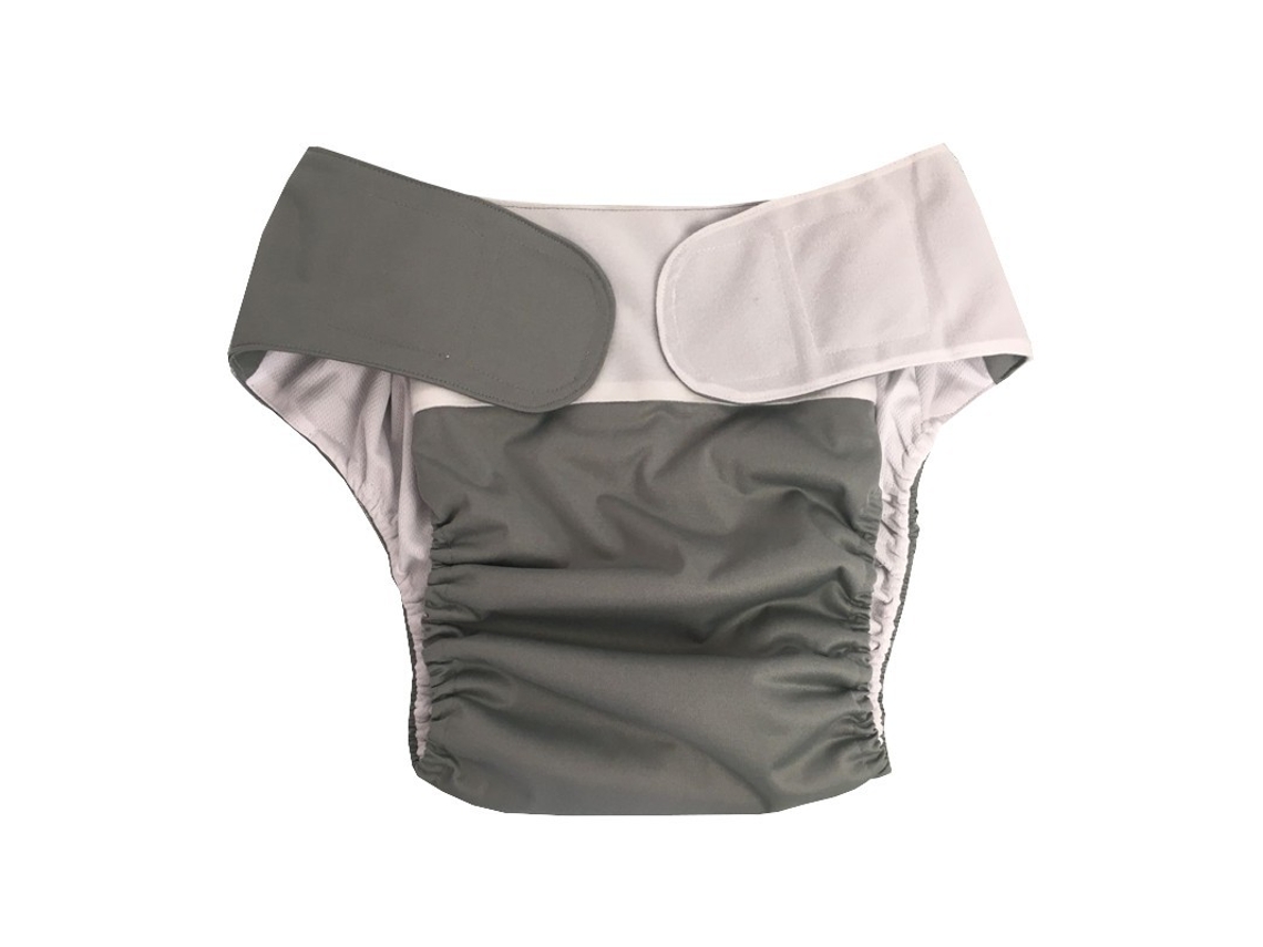 Pañales Tipo Pantalón A Prueba De Fugas: Pantalones Impermeables Grises (circunferencia De Cintura Ajustable De 1,8 A 4 Pies)