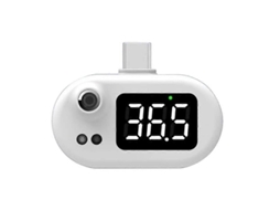 Termômetro Rápido Indicador de Temperatura Atualizado Mini para Celular Infravermelho Sem Contato Usb Pa GOKOCO