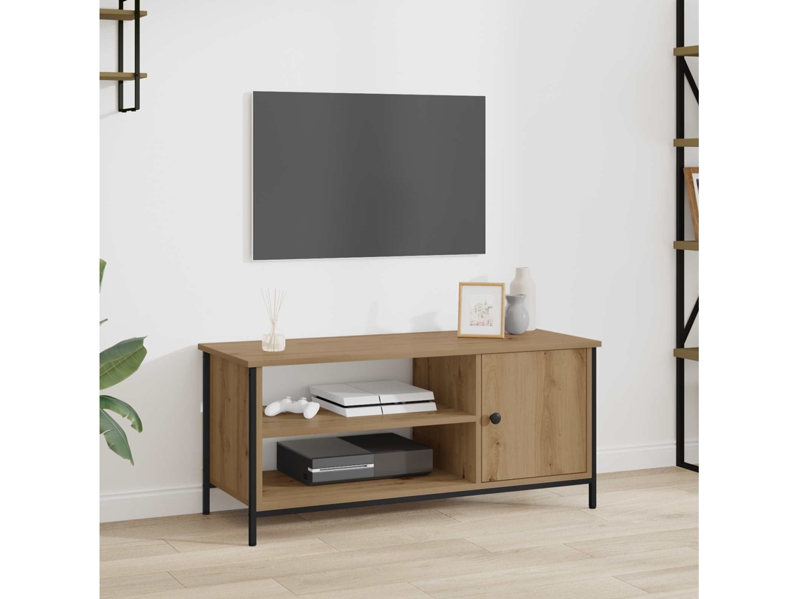 Vidaxl Gabinete Para Tv 100 X 40 X 45 Cm Carvalho Artesanal