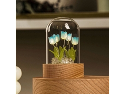 Lâmpada Led Mesa Tulipa Ambiente Azul Decorativa