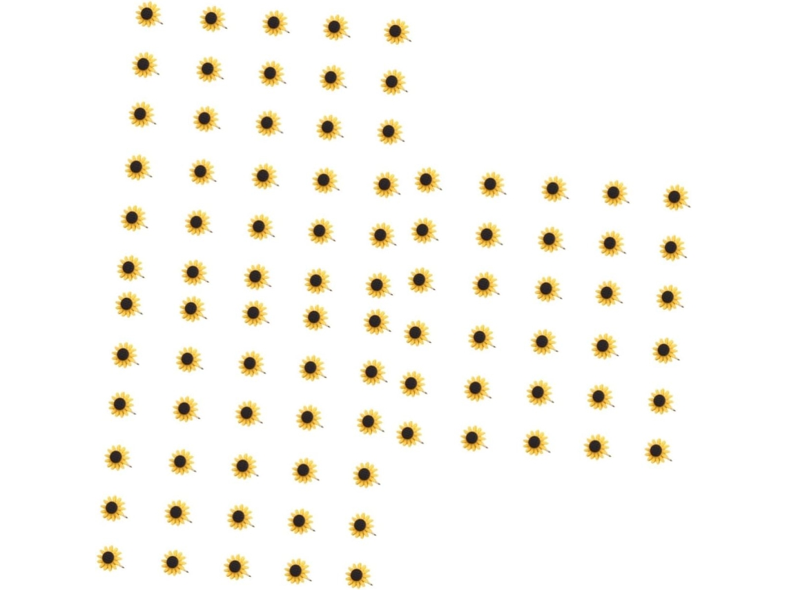 Conjunto De 3 Pins Decorativos Girassol Série Para Escritório