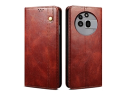 Capa Para Celular Em Couro Texturizado Com Cera De Óleo Crazy Horse Para Iphone 3a Pro