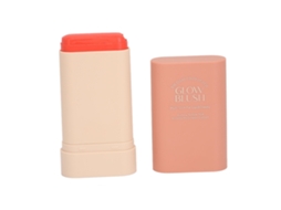 Blush em bastão hidratante de 30g com cor para uso em casa e em viagens.