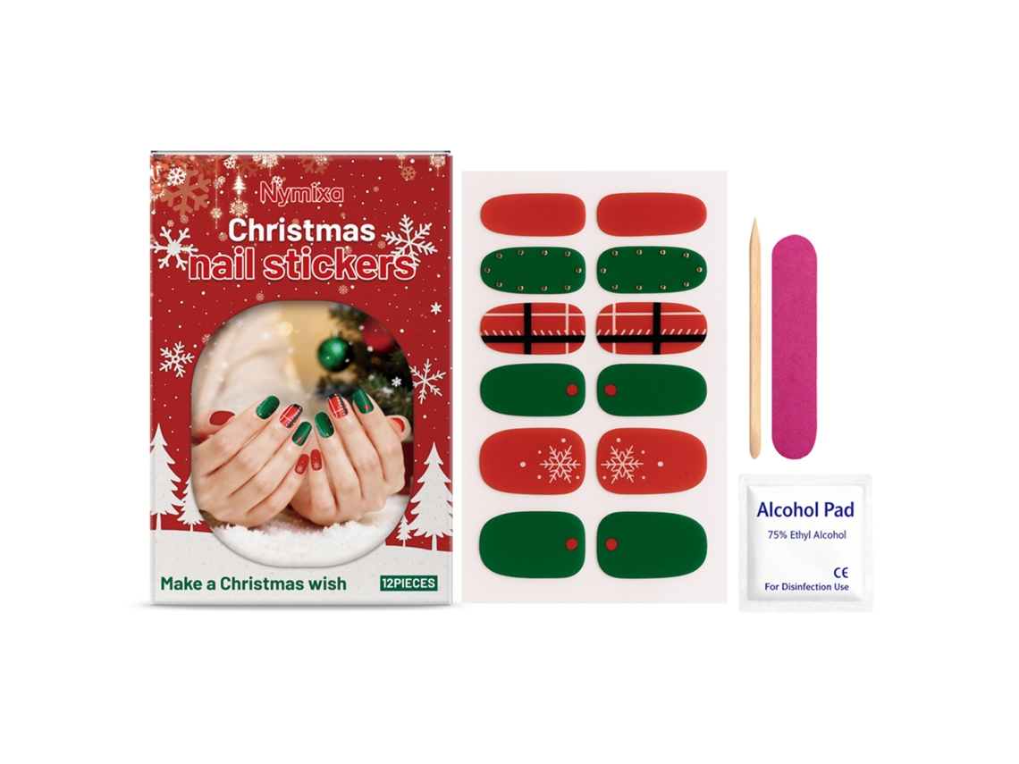 Adesivos de Unhas Gel Macio Natal Estrela