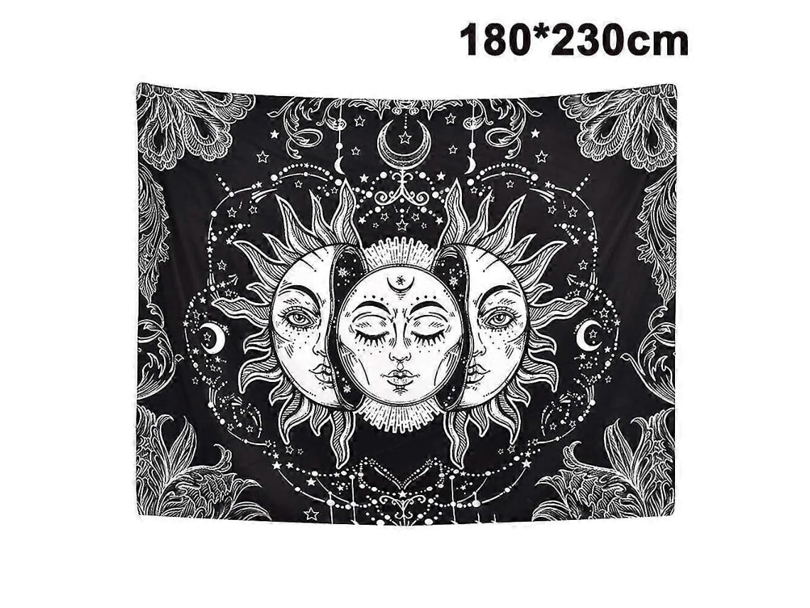 Tapeçaria De Sol E Lua, Tapeçaria De Sol Ardente Com Estrelas
