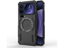 Capa Hexinyigjly Para Xiaomi 17 Pro Max, Com Suporte Preto