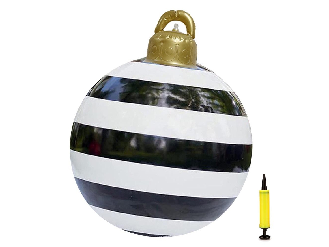 Bola de Natal Inflável de PVC com 60cm para Decoração