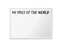 Magnetic Wall Board My Piece Of The World For The Office Espelharte (70x50 Cm)