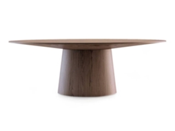 Mesa de Refeição ANGEL CERDÁ. 1013 (Castanho - MDF, Madeira - Ø220 x 110 x 76 cm)