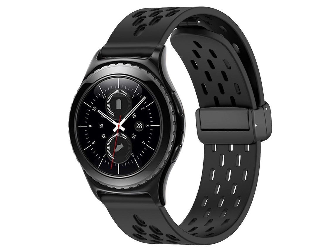 Pulseira De Silicone Dobrável De 20 Mm Com Fecho Magnético