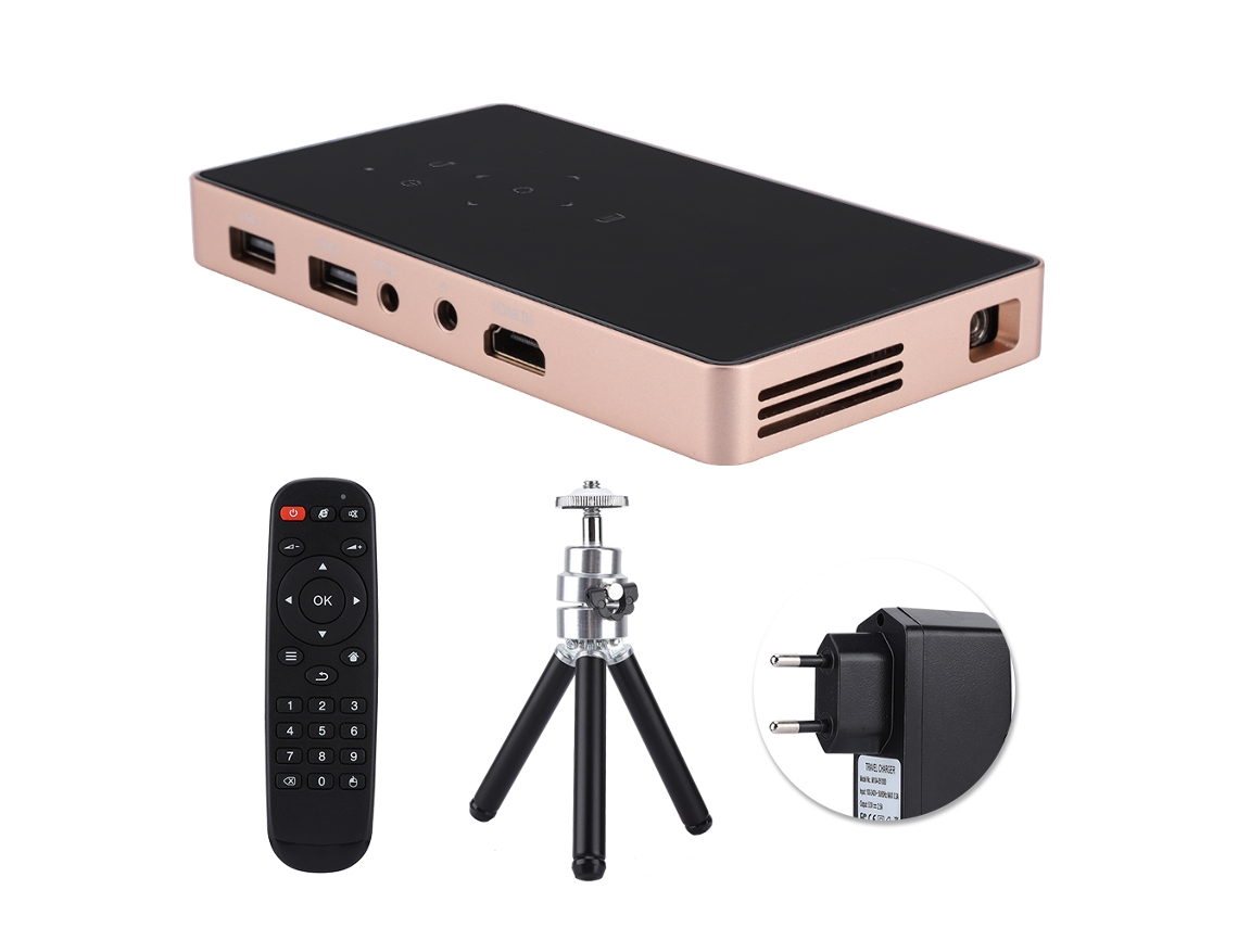Projetor Dlp Led Portátil Bluetooth 4.0 Ideal Para Casa E Escritório