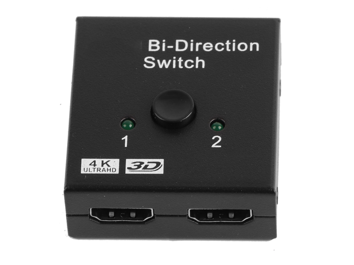 Conmutador De Interface Multimídia Hd 2 Entradas Para 1 Salida Divisor Suporta 4k Interruptor De Interface Multimídia Hd Bidirecional