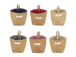 Bolsas De Armazenamento Penduráveis Mini, Pequenas Bolsas De Linho Penduráveis Na Parede, Plegáveis