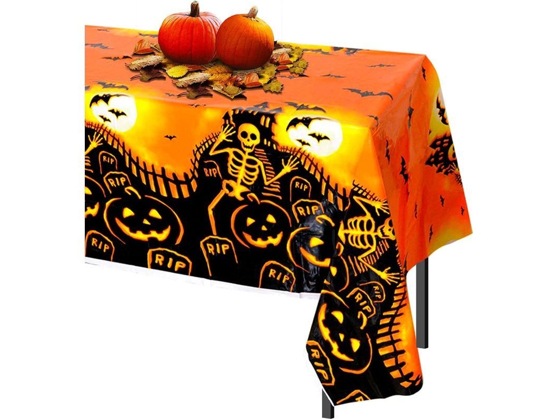 4 Toalhas de Mesa de Plástico para o Halloween 137x225cm | S/BRAND