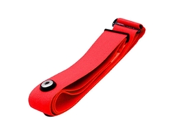 Cinta Peitoral Para Monitor De Frequência Cardíaca Com Suporte Para Sensor Faixa Elástica Macia Jinyubo Store (vermelha)