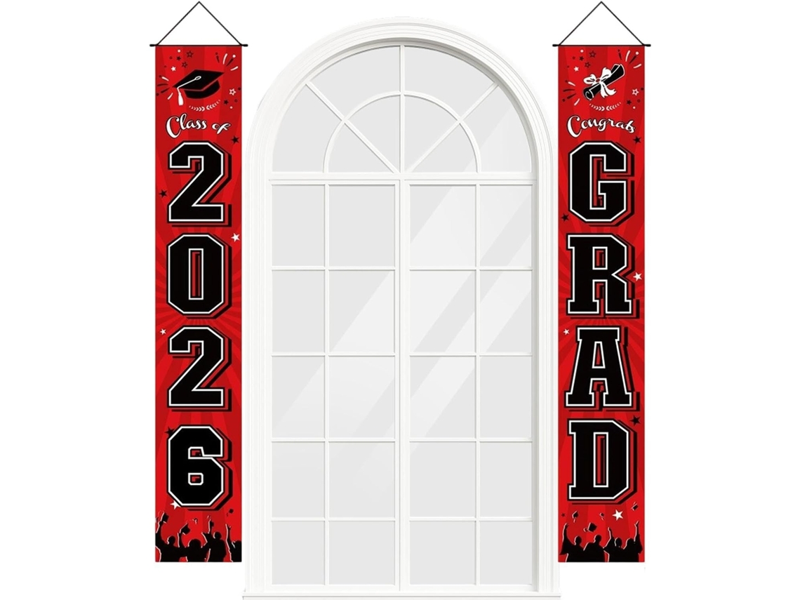 Banner de Formatura 180 X 30 Cm, Fundo para Parabéns, Decoração 2026 Uso Interno e CHABERLU