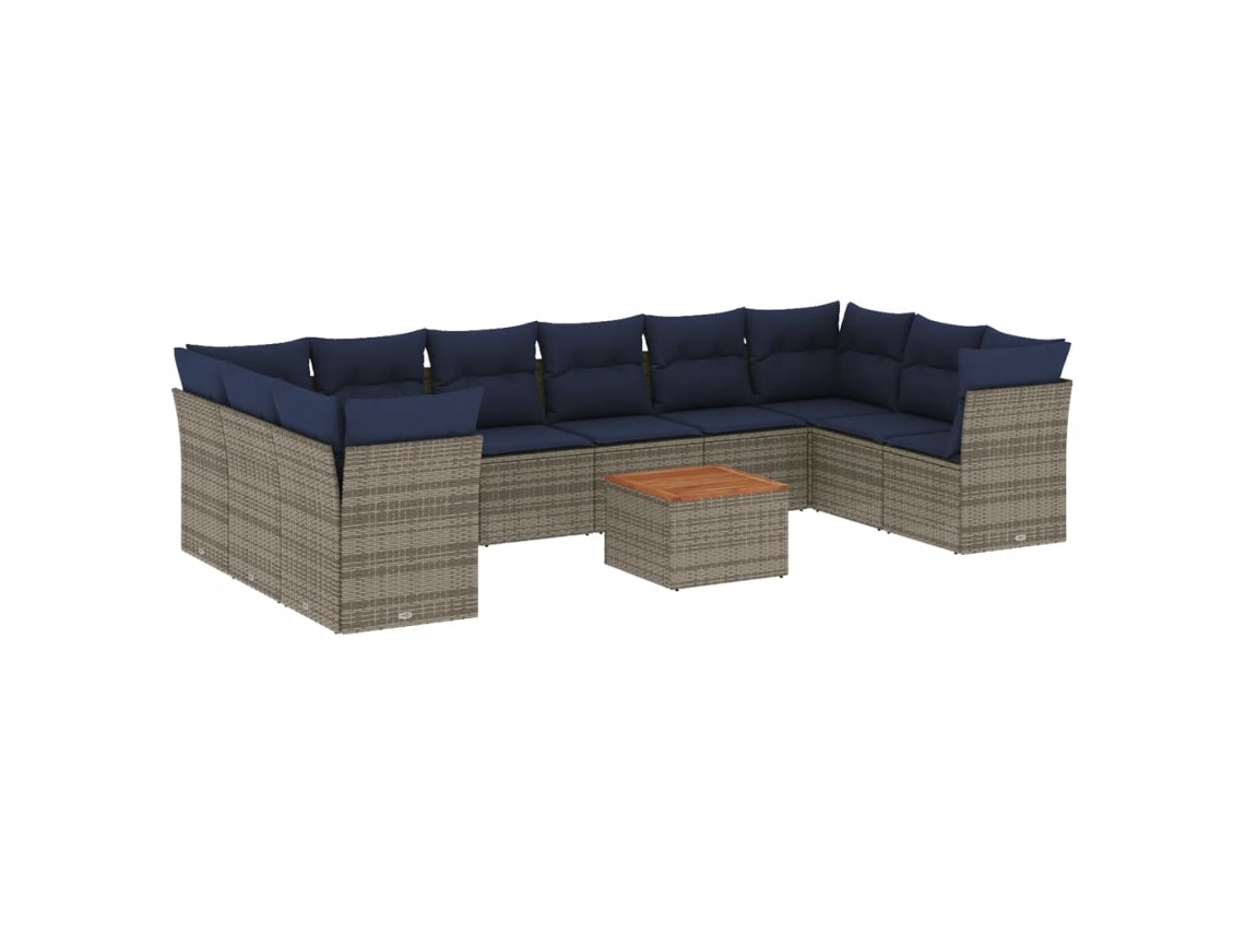 Garden Sofa Set, Garden Sofa Sets Vidaxl Cinzeto Rattan / Vime (n/a)