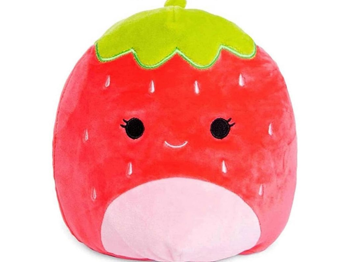 2026 brinquedo de Pelúcia 11" Fruta Ou Animal Ultramole, Boneca de Pelúcia Macia Travesseiro Abraçável (morango)