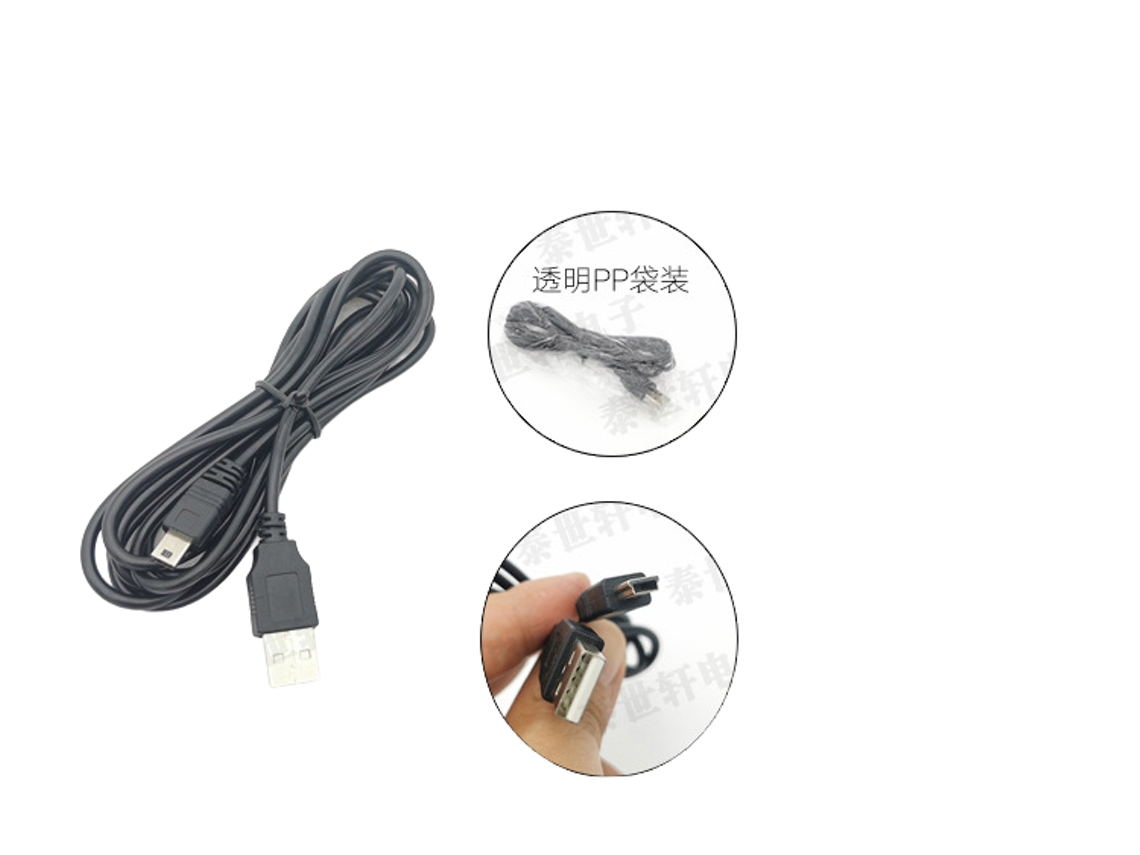Laxiscreed Cabo Usb Mini 1m Para Dados E Carregamento, Compatível Com Telemóveis E Dispositivos