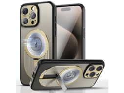 Suporte Casa Dissipação Calor Para Iphone 14 Pro Silicone Dourado