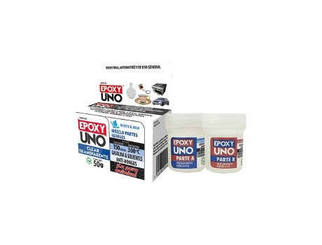 Adesivo epoxídico de dois componentes Fusion Epoxy Black Label Unoc40 Universal Incolor 50 g