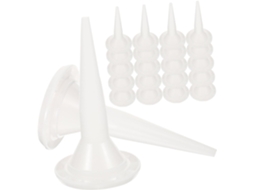 50 Pontas Aplicadoras De Silicone Branco