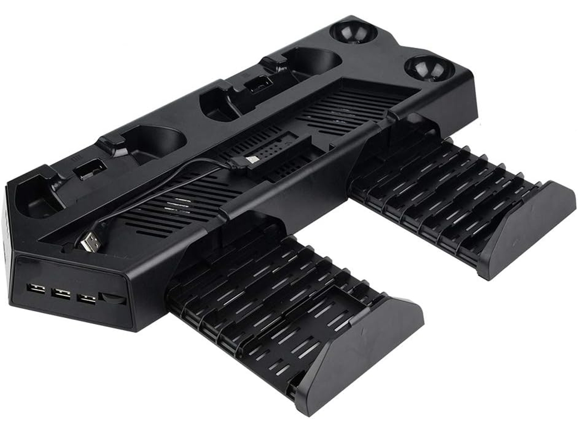 Base Carregamento Polegadas Slim Pro Estação Usb Suporte Dois Controles, Rápido Acessórios Jogos. De Para