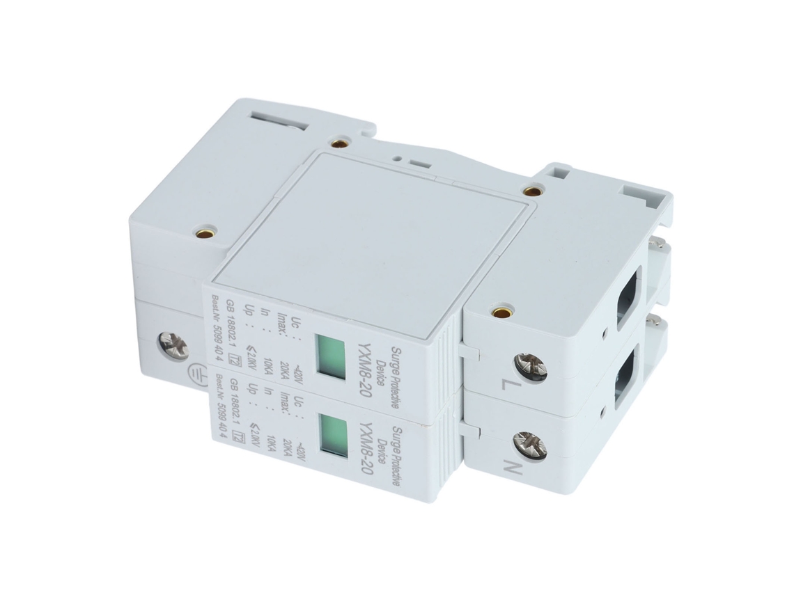Protector de Sobrecarga 2p 20ka Arrester Protector de Tensión Yxm8‑20