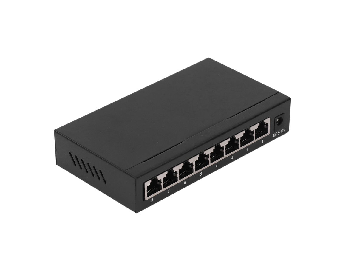 Laxiscreed Switch Ethernet 8 Portas, Plug Play E Operação Silenciosa