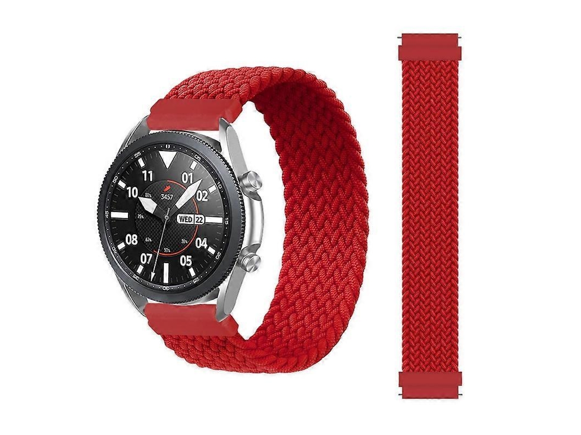 Pulseira De Nylon Trançado Ajustável E Elástica Para Samsung Galaxy Watch 46mm, Tamanho: 165mm (arco-íris)