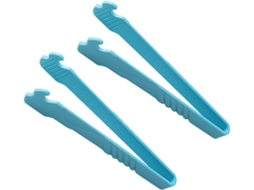 Pinça Multifuncional Para Alimentos Abaodam, 2 Peças, Azul Turquesa, Prática, Antiderrapante E Resistente Ao Calor