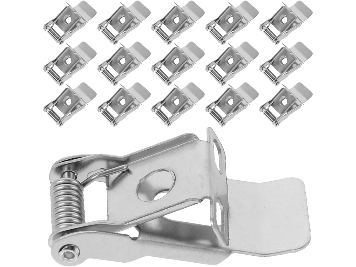 Clips de Fixação com Mola para Spots Embutidos, 50 Peças, Metal de Alta Resistência, Suportes. SFUSHOS