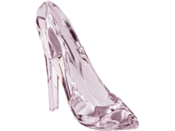 Enfeites De Cristal, Decoração De Salto Alto Rosa, Item Colecionável Em Acrílico Transparente.