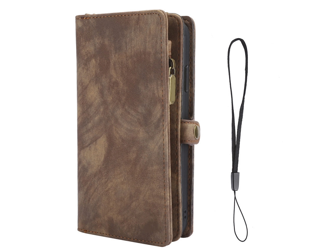 Capa de Couro para Iphone X com Proteção Antichoque EOOCOO